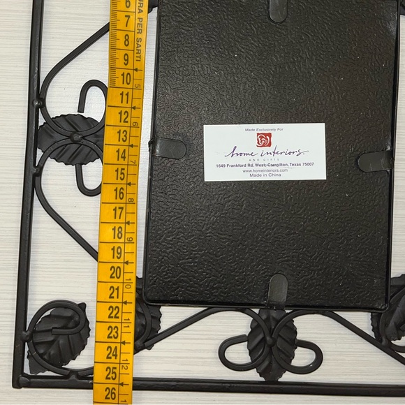 Metal mirror with leaves by home interiors - Picture 4 of 6